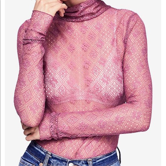 Free People Sweet Memories Sheer Lace Top - Picture 2 of 3